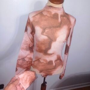 SheinBae - Long Sleeve/ Lightweight/Bodysuit-W Sz Medium- 6